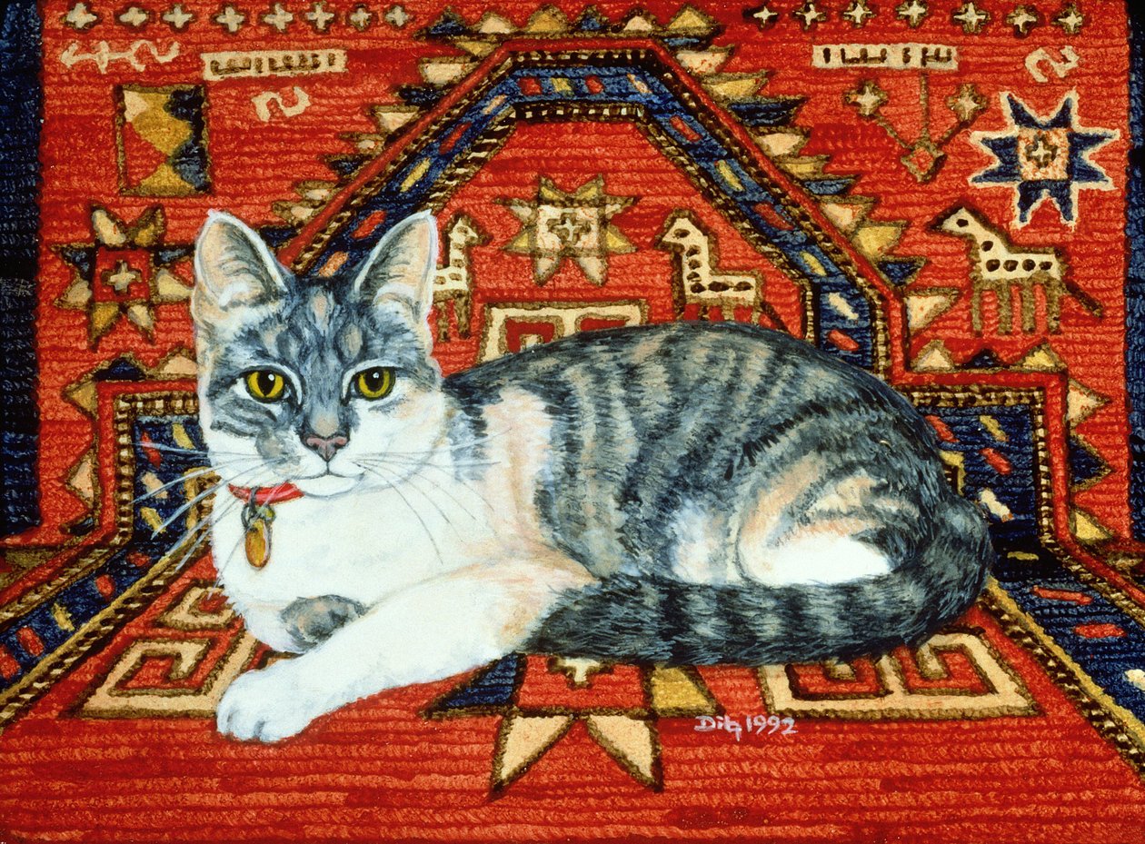 Första mattan-katt-lappen, 1992 av Ditz