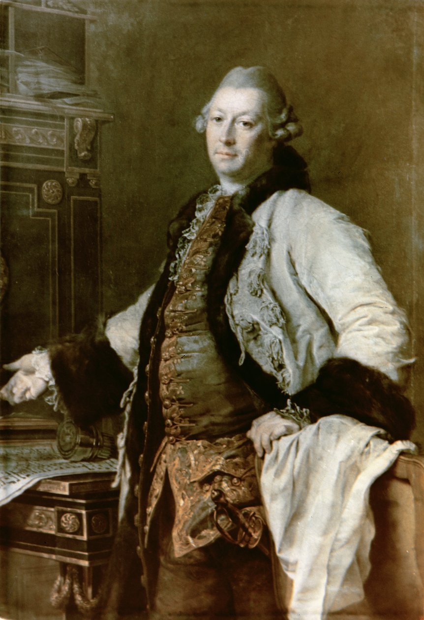 Porträtt av Aleksandr Filippovich Kokorinov (1726-72) arkitekt, direktör och förste rektor vid Konsthögskolan, 1769 av Dmitri Grigorievich Levitsky