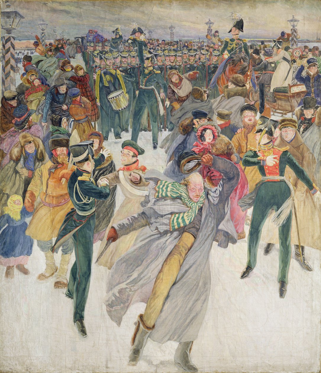 The Decembrist Revolt (tempera på duk) av Dmitri Nikolayevich Kardovsky
