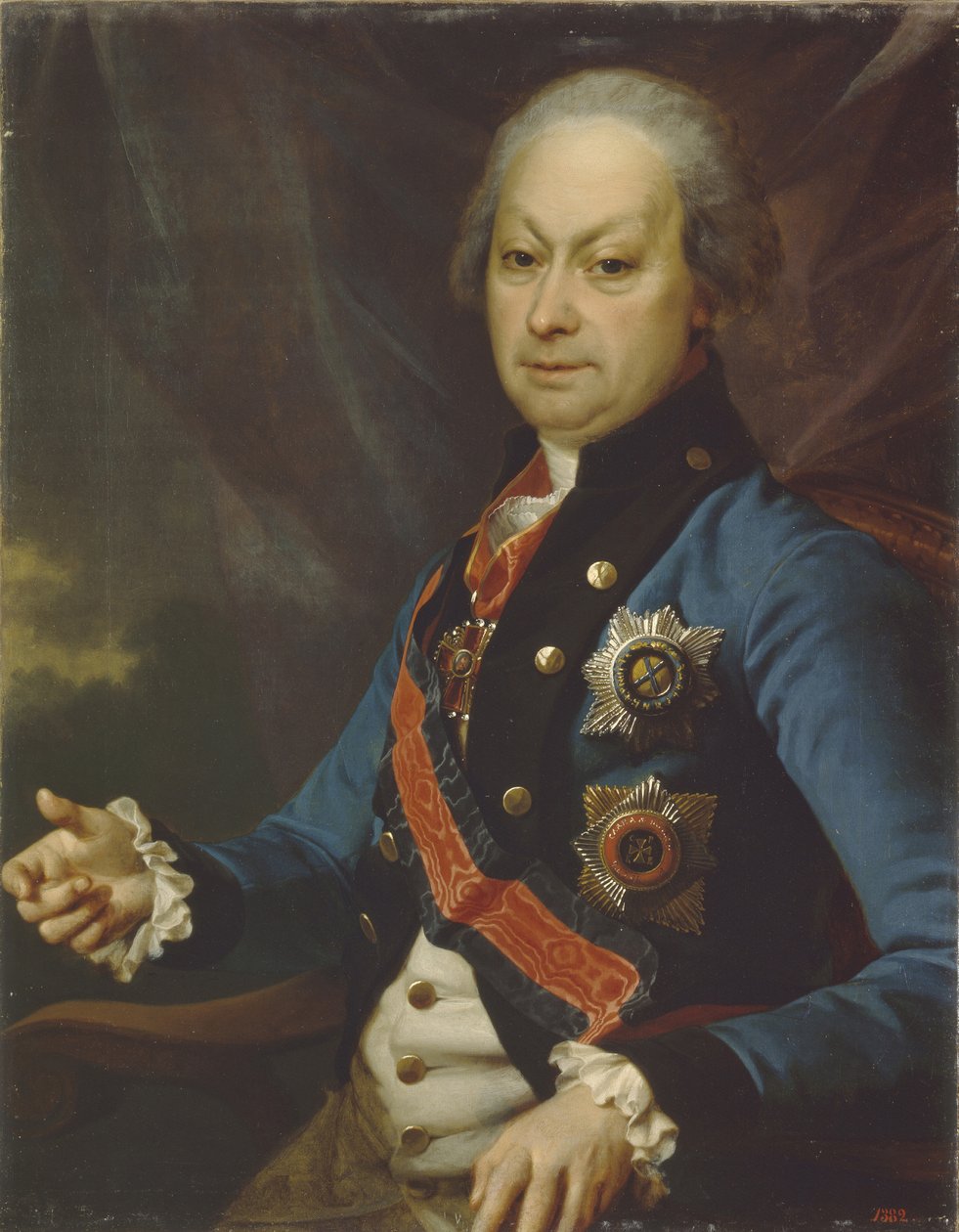 Porträtt av Alexey Melgunov 1722-1788, 1790 av Dmitri Grigorievich Levitsky