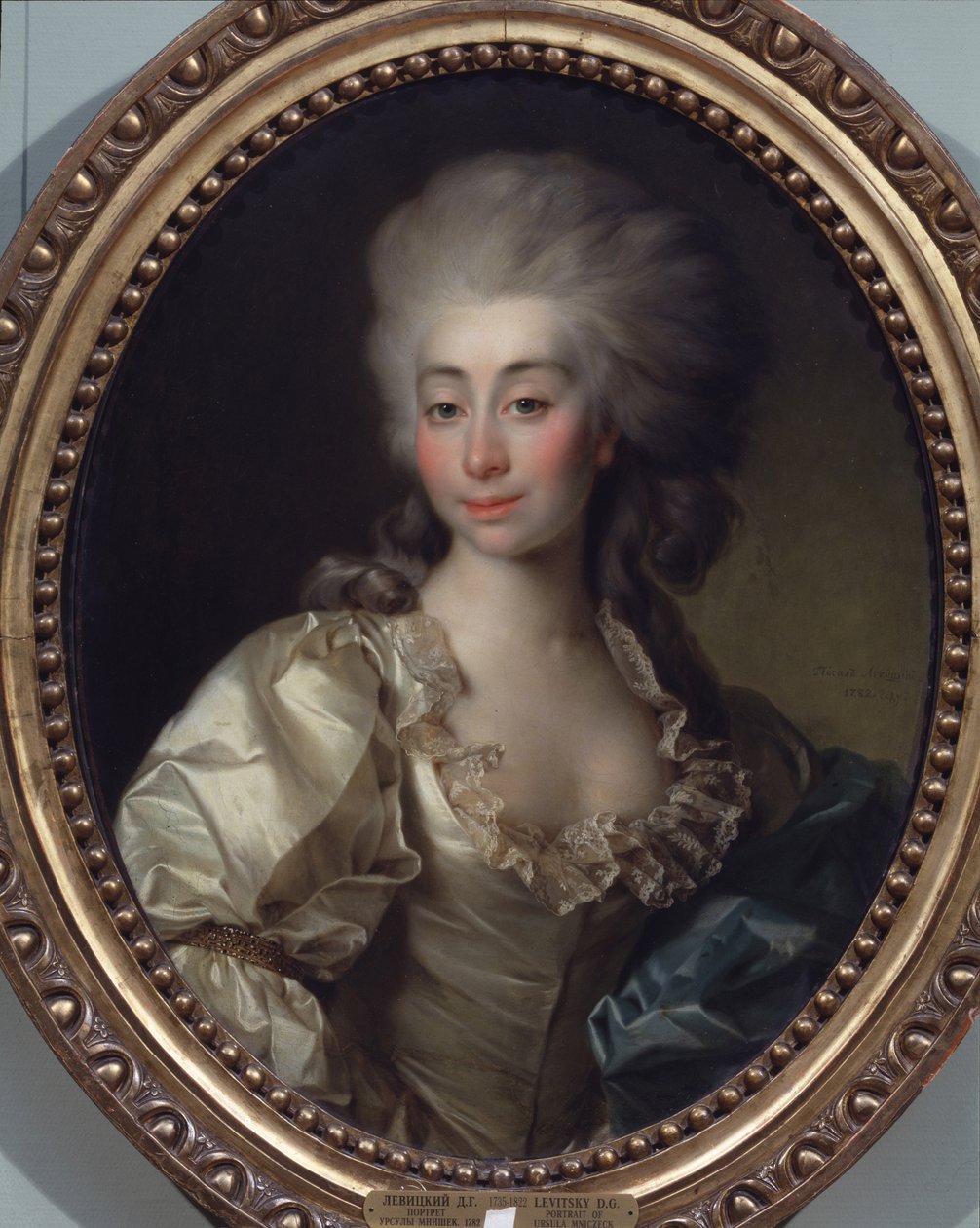 Porträtt av Ursula Mniszeck, 1782 av Dmitri Grigorievich Levitsky