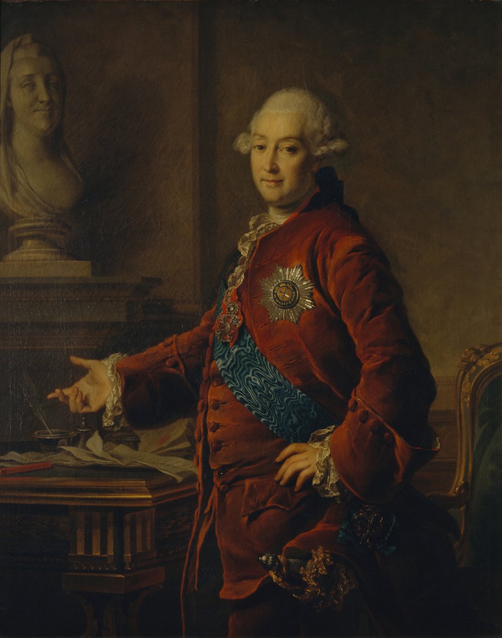 Porträtt av rektor prins Alexander Mikhaylovich Golitsyn 1723-1807, 1772 av Dmitri Grigorievich Levitsky
