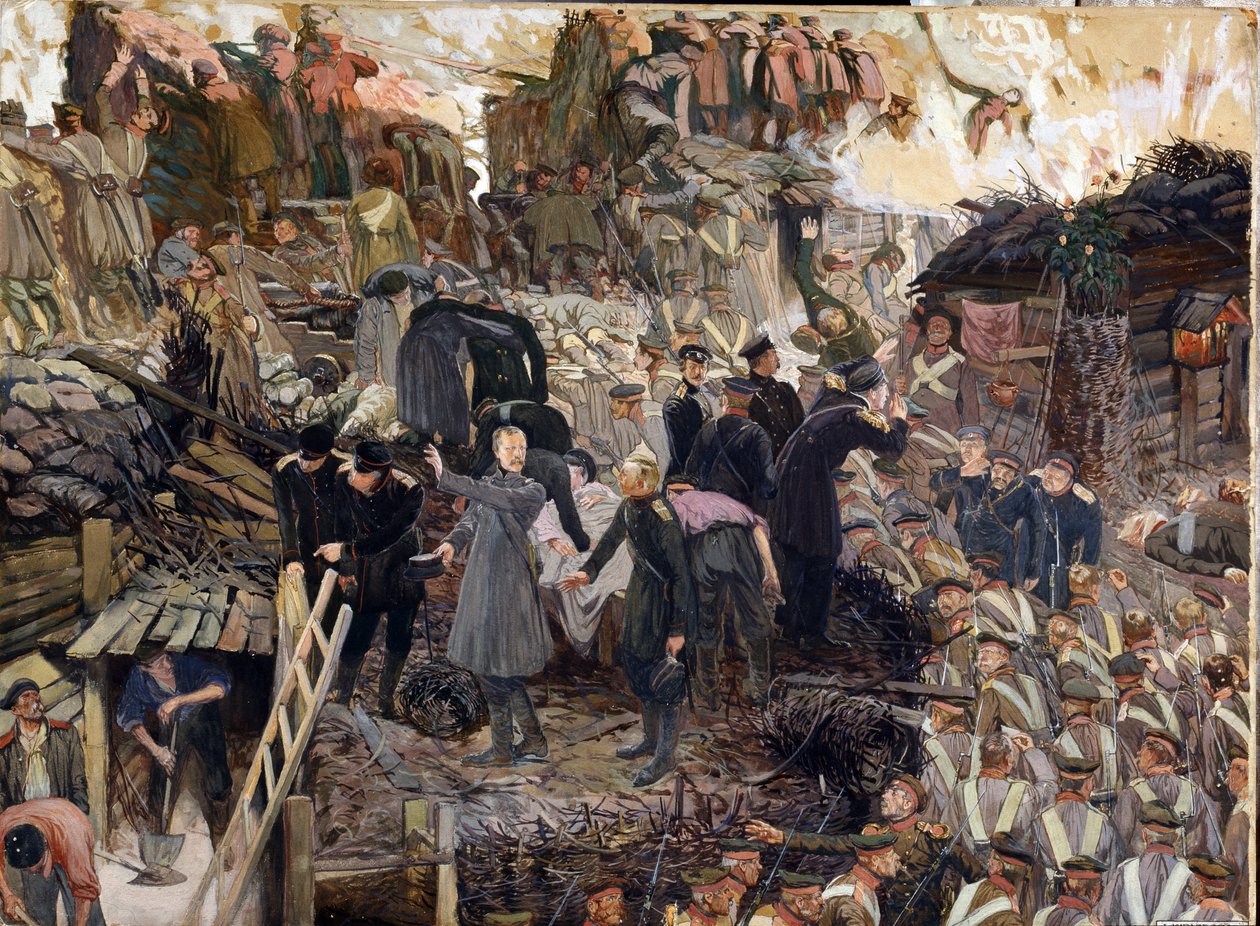 Sevastopols försvar av Dmitri Nikolayevich Kardovsky