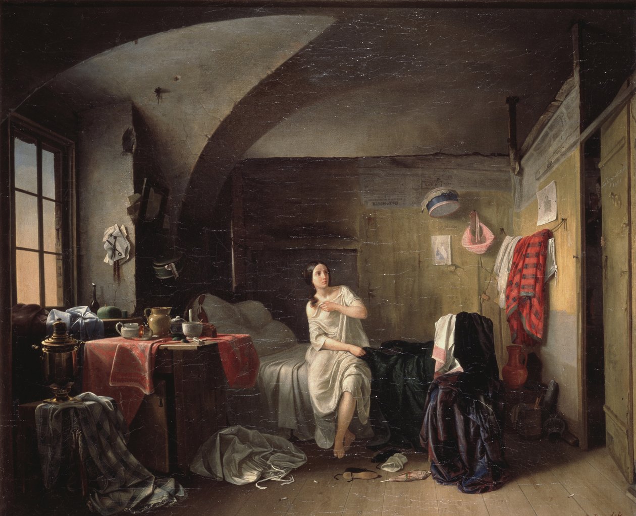 Morgen av en skräddare, 1855 av Dmitri Petrovich Volokhov