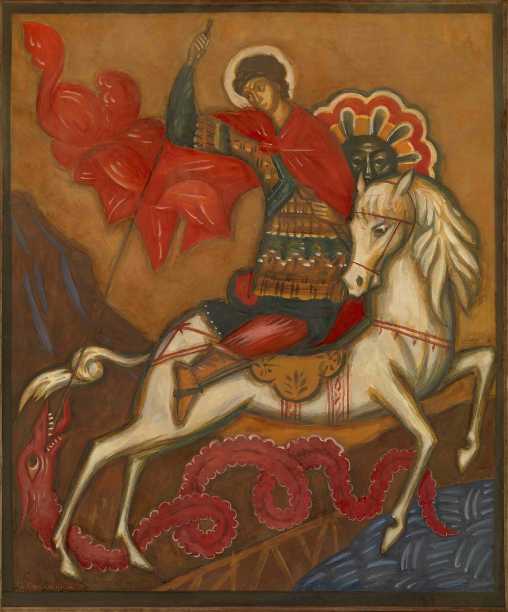Sankt Georg och draken av Dmitri Semyonovich Stelletsky
