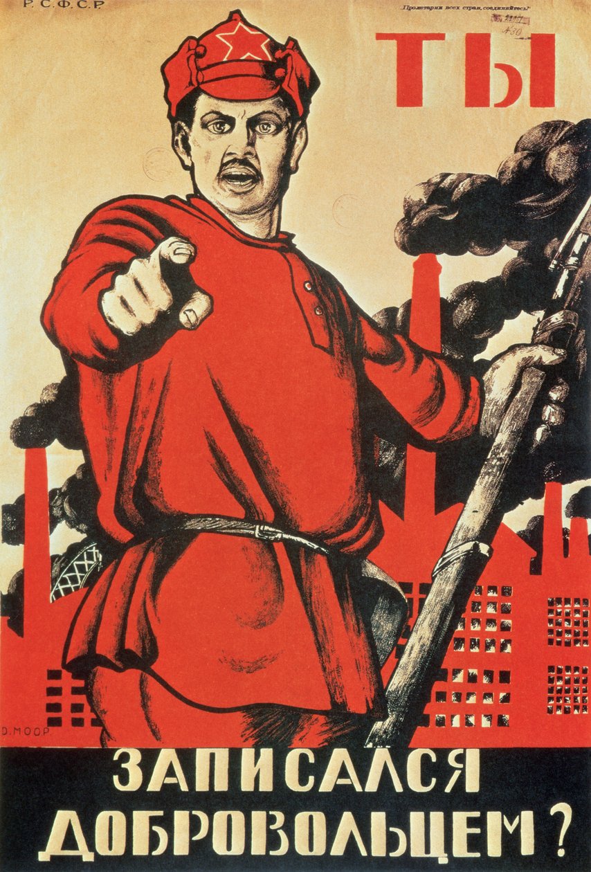 "Du - är du en volontär ännu?", propagandaaffisch av Dmitri Stahievic Moor