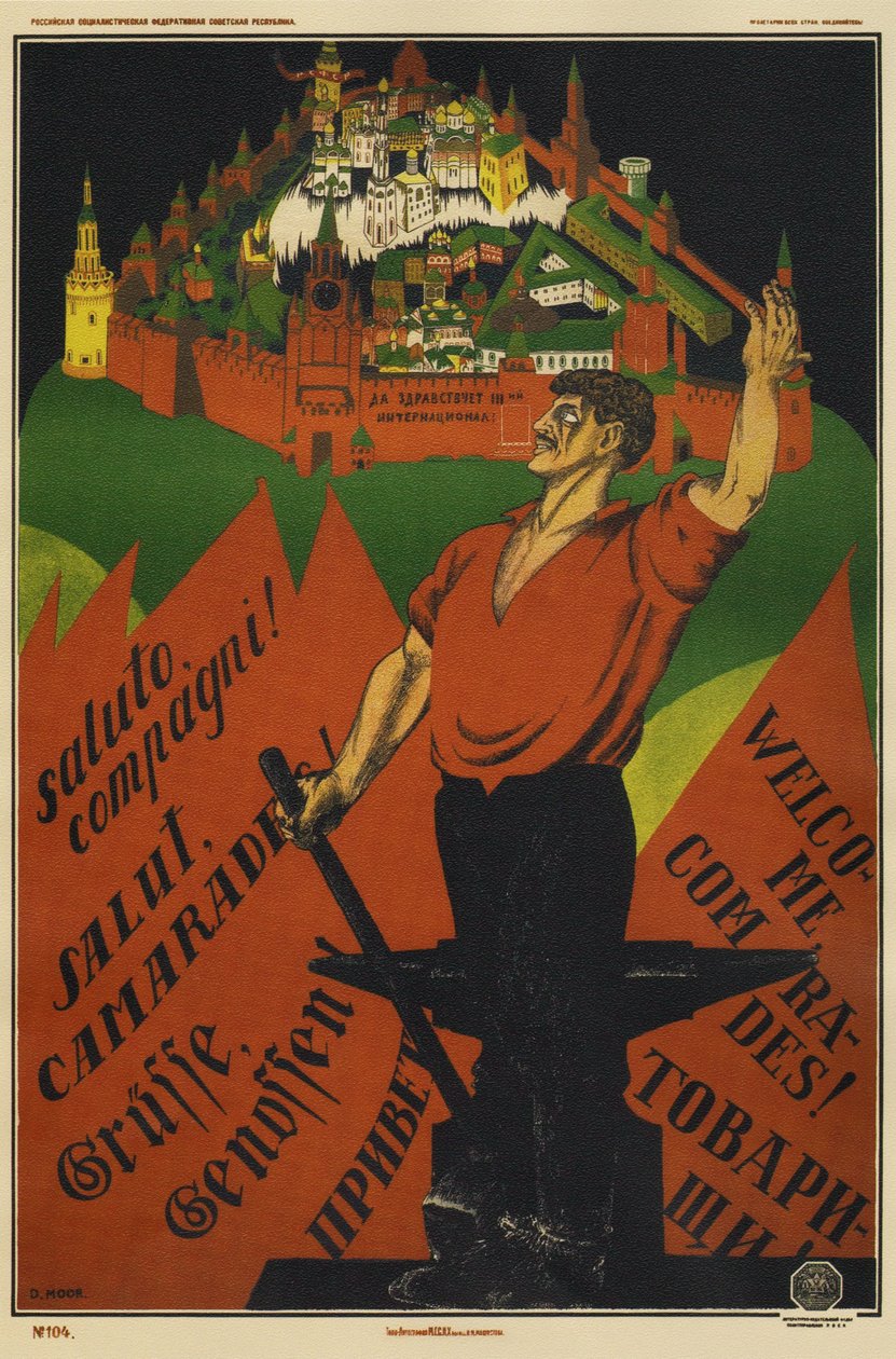 Länge leve 3:e Internationalen!, 1920 av Dmitriy Stakhievich Moor