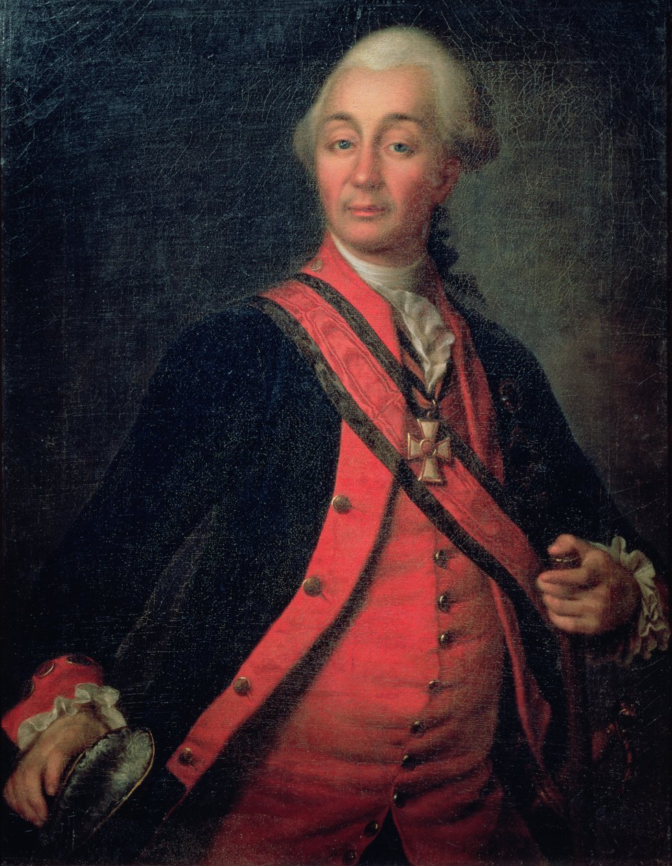 Porträtt av fältmarskalk Generalissimo, greve Aleksandr Vasilievich Suvorov (1729-1800), 1786 av Dmitri Grigorievich Levitsky