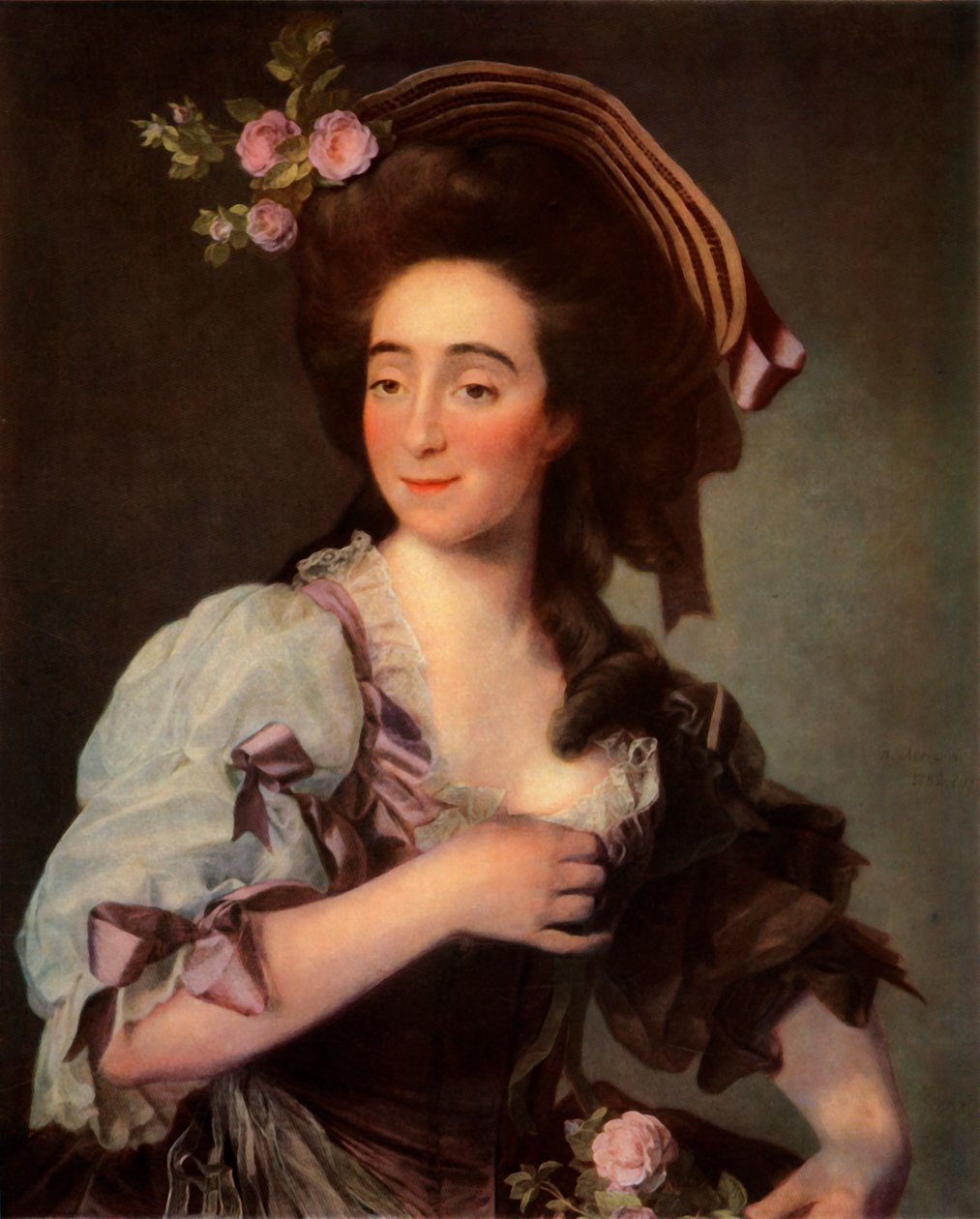 Porträtt av Anna Davie Bernuzzi, 1782, 1965. av Dmitri Grigorievich Levitsky