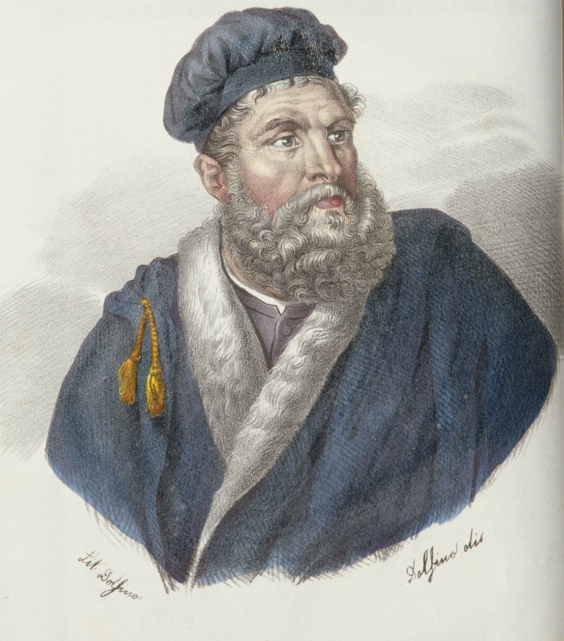 Porträtt av Marco Polo av Dolfino