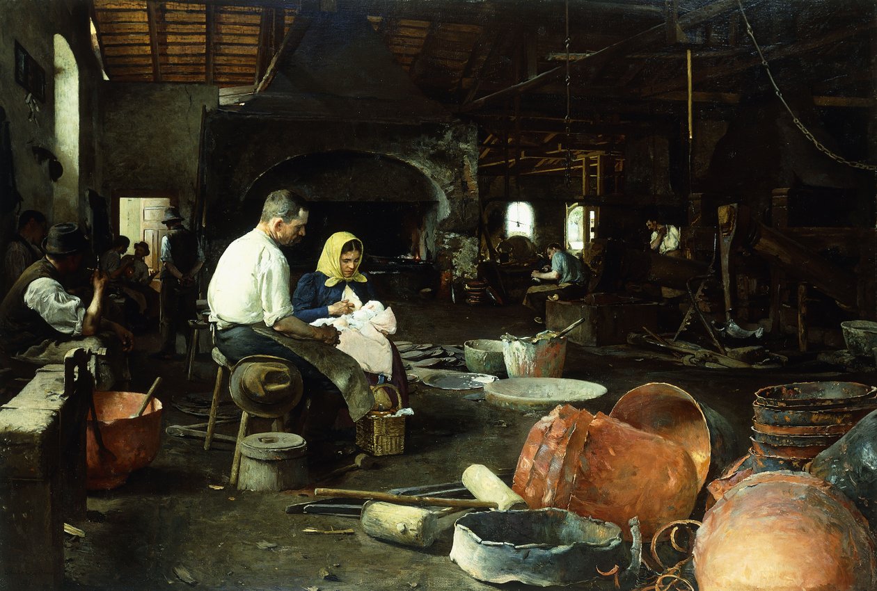 Gjuteriet, 1899 av Dome or Dominik Skutezky