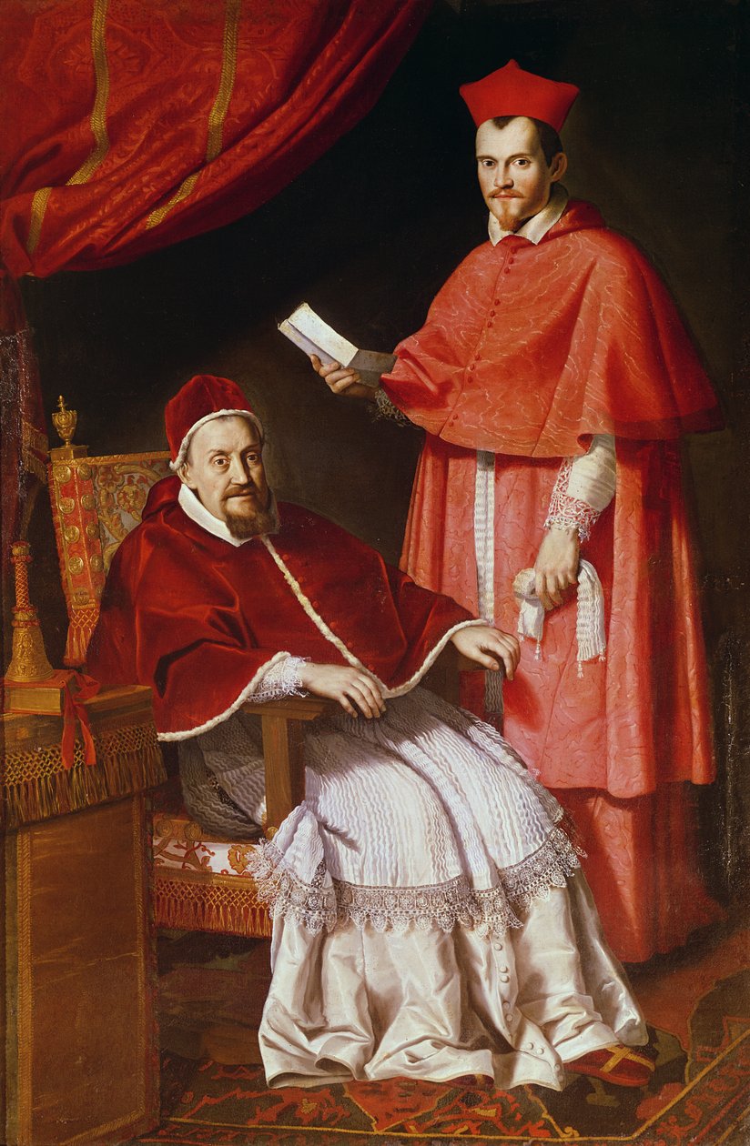 Porträtt av påven Gregorius XV och Ludovico Ludovisi av Domenichino