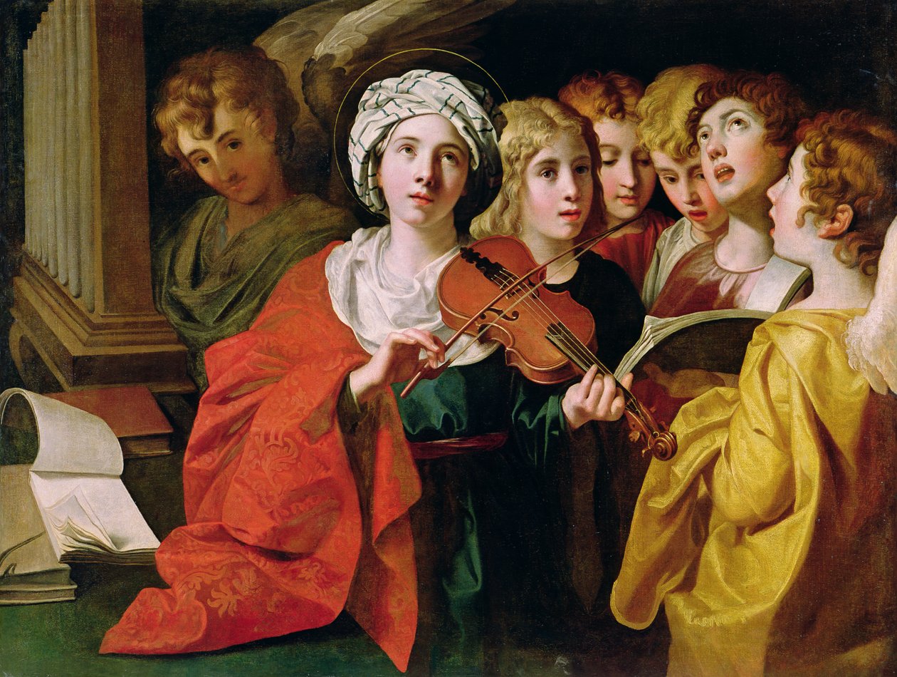 S:ta Cecilia med kör av Domenichino