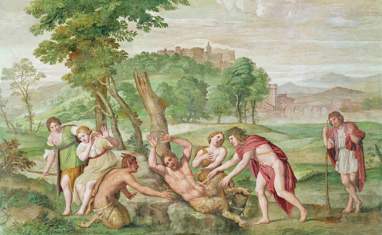 The Flaying of Marsyas, ca 1616-18 (fresk på duk) av Domenichino