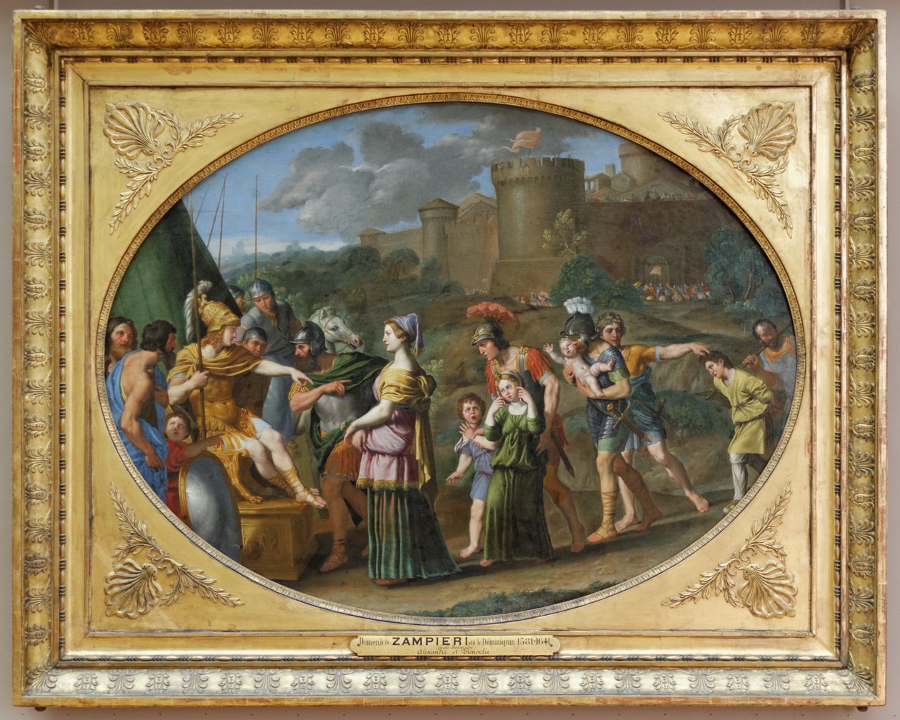 Timoklea före Alexander den store av Domenichino