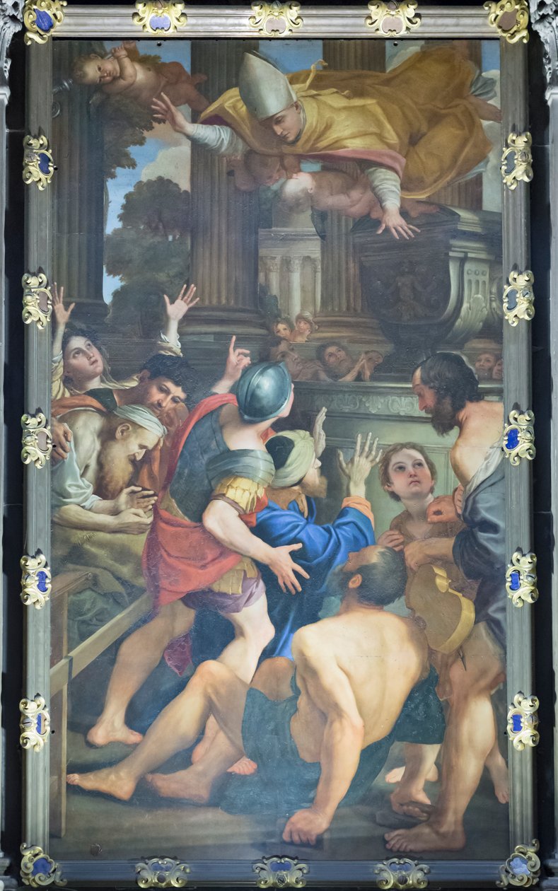 De sjuka vid San Gennaros grav av Domenichino (1581 1641)