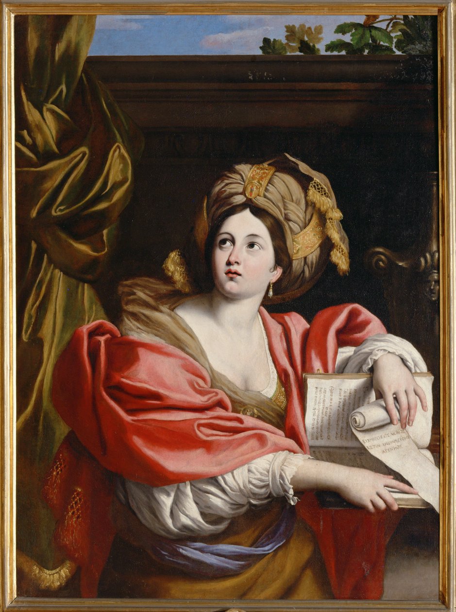Sybilen från Cumae ... (målning på duk) av Domenichino (1581-1641)