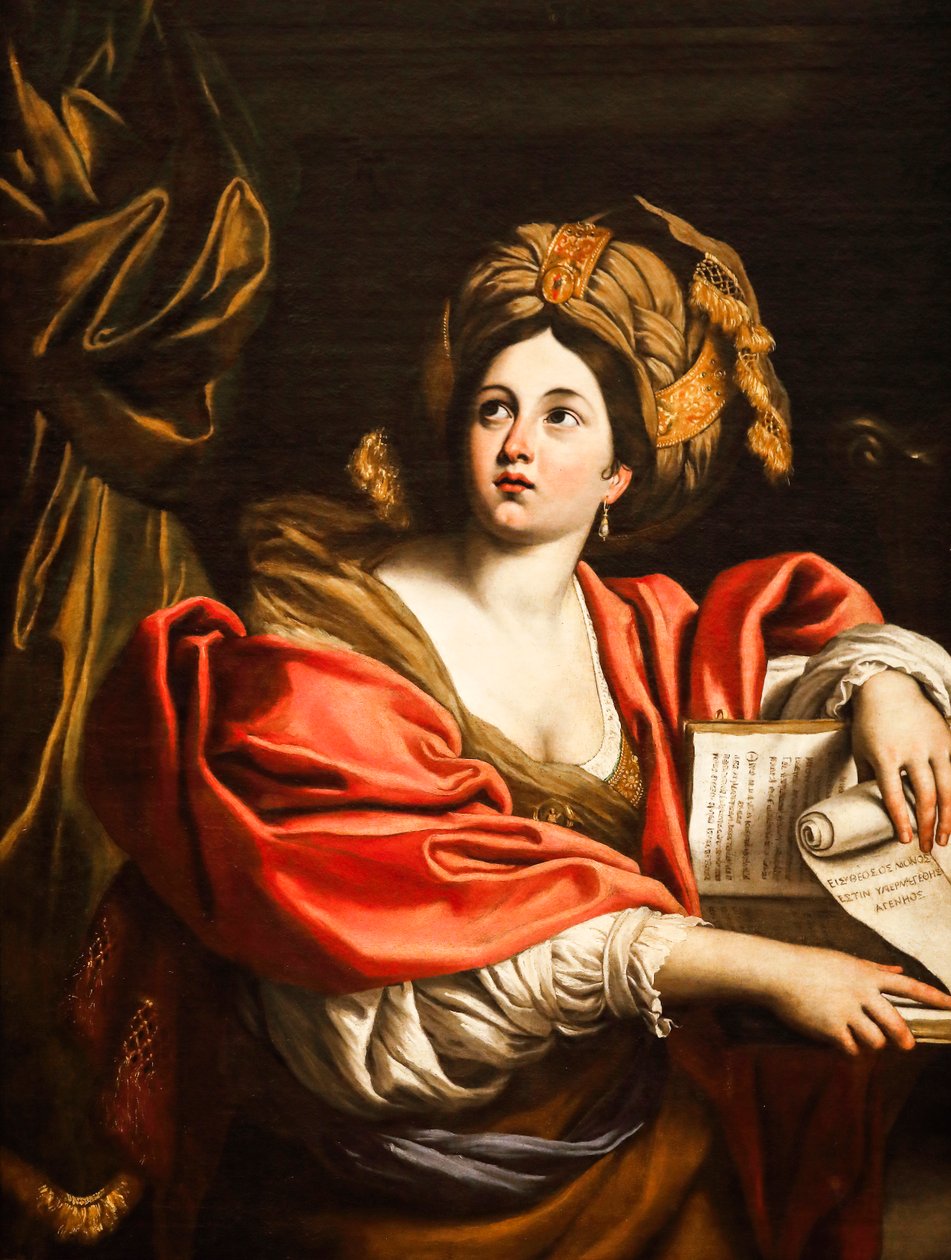 Cumaean Sibyll. 1600-talet (Olja på duk) av Domenichino