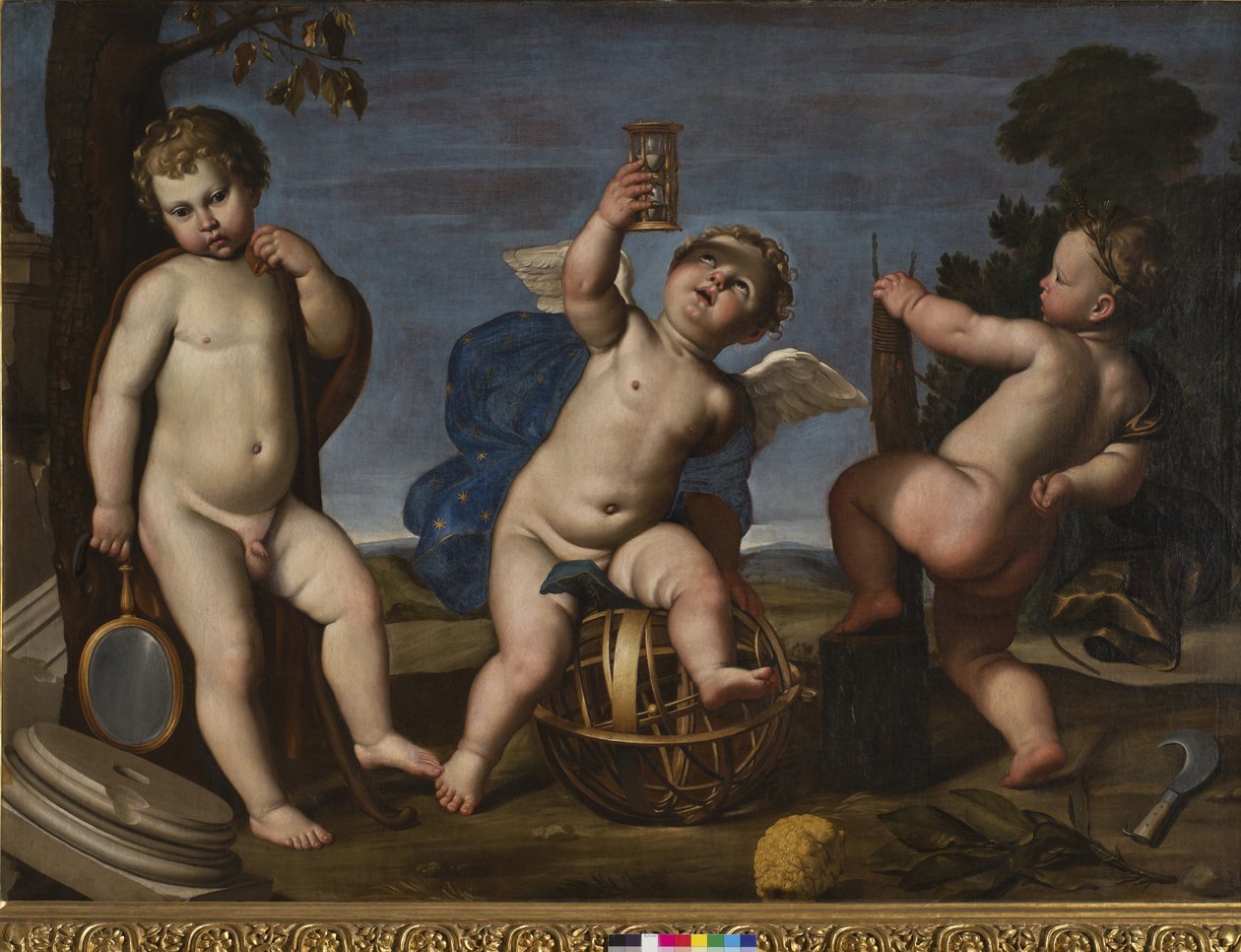 Allegori över jordbruk, astronomi och arkitektur, 1620-25 av Domenichino