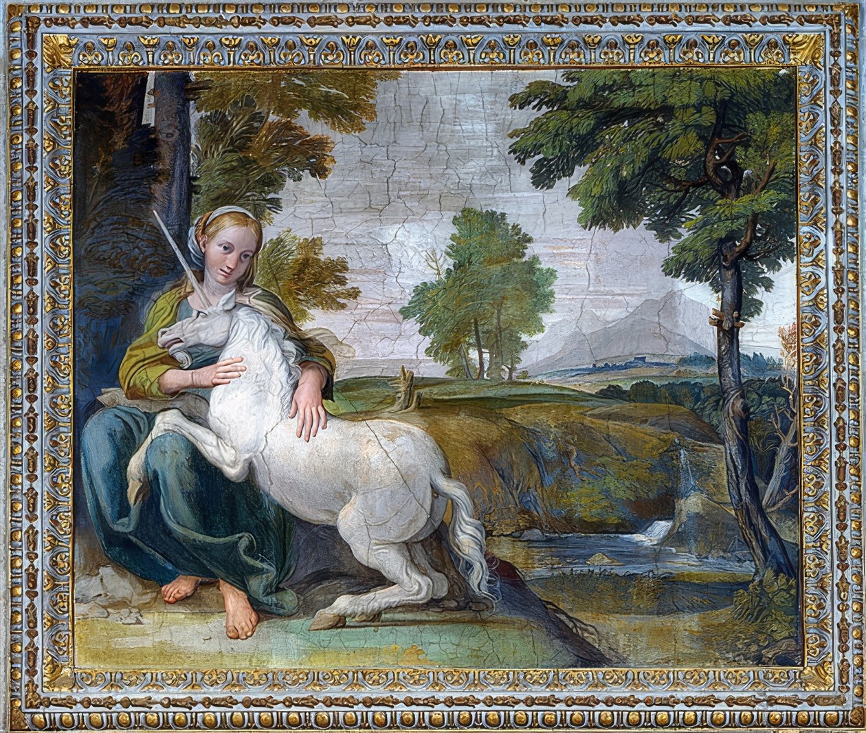 Jungfrun med en enhörning. 1604-05 av Domenichino
