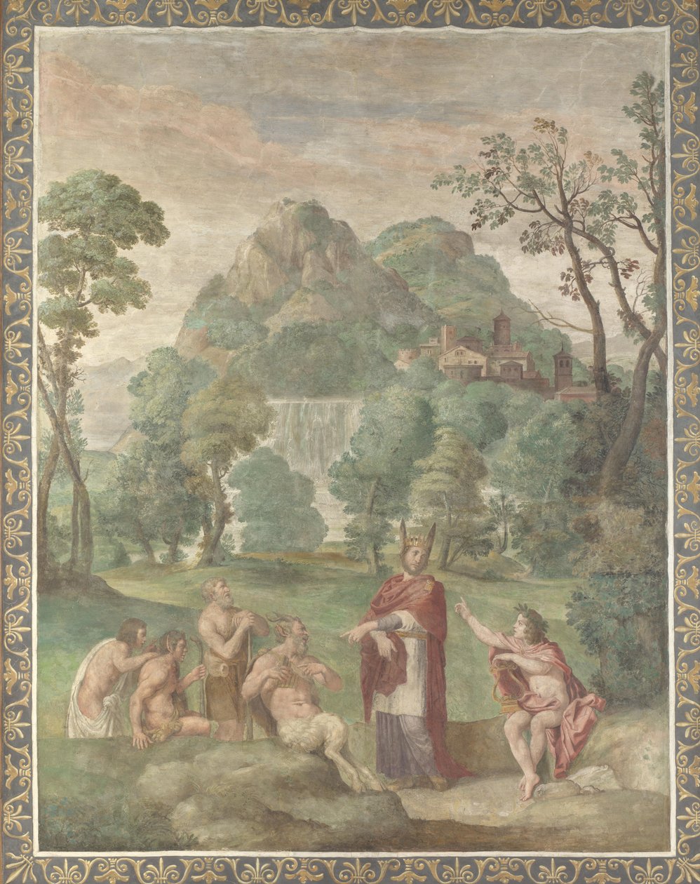 Midas Frescos dom från Villa Aldobrandini, 1617-1618 av Domenichino