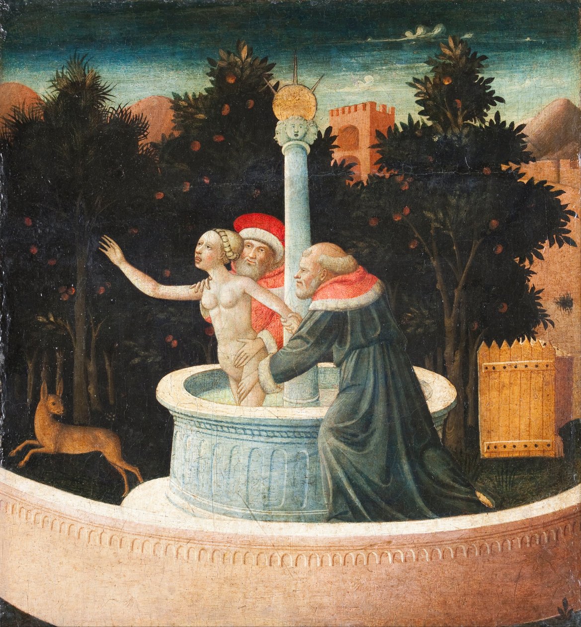 Susanna och de äldre av Domenico di Michelino