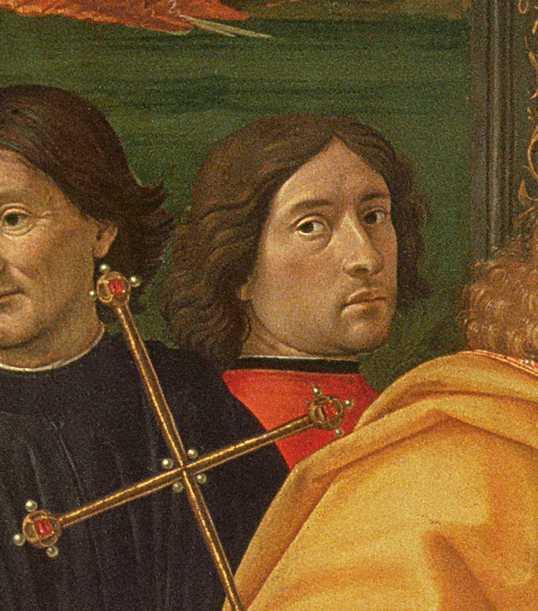 Ghirlandaio från The Adoration of the Magi, 1488 (tempera på panel) av Domenico Ghirlandaio