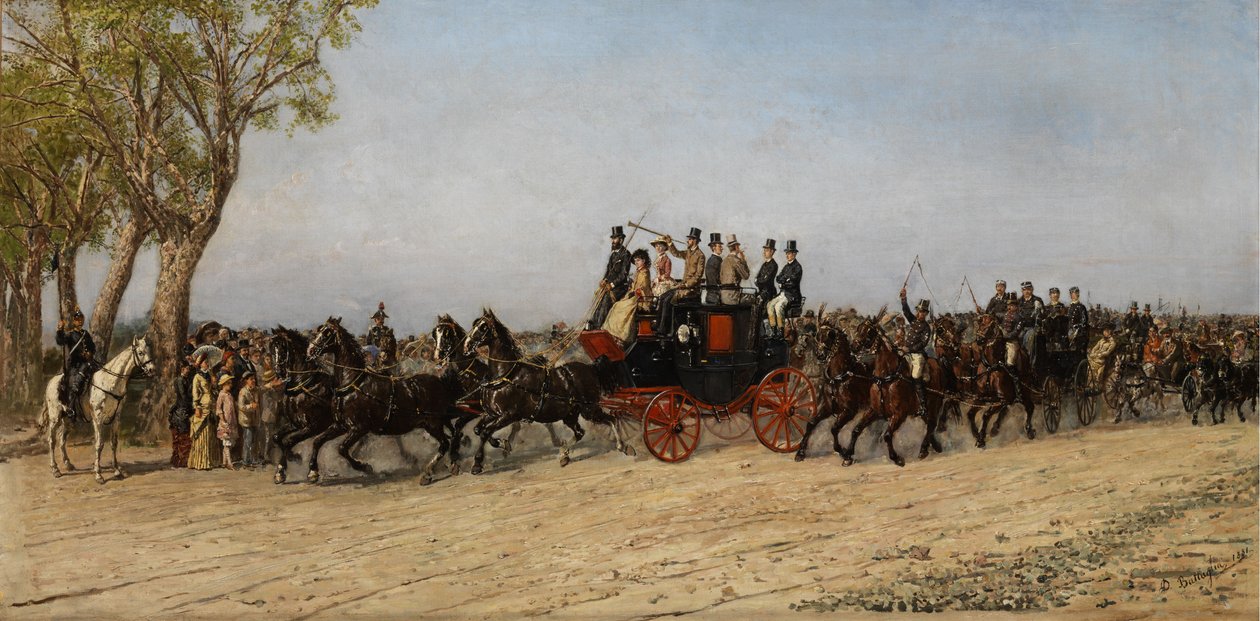De två härskarens döttrar på vagnen av Domenico Battaglia