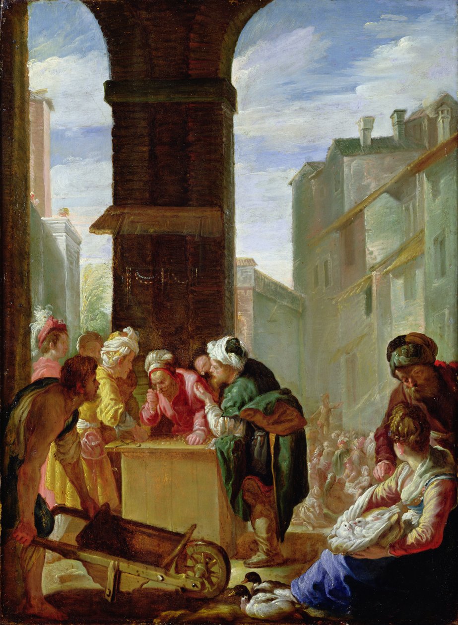 Liknelsen om den dyrbara pärlan eller Den kostsamma pärlan av Domenico Fetti or Feti