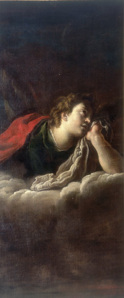 Angel, malet af Domenico Fetti, konserveret på Galleria Estense i Modenaswed av Domenico Fetti or Feti