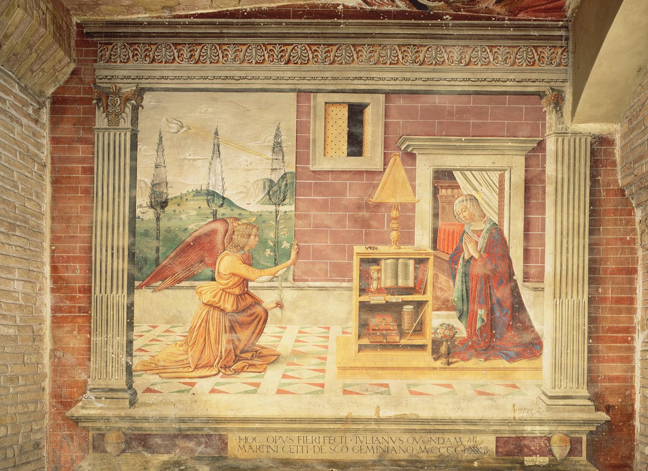 Bebådelsen av Domenico Ghirlandaio
