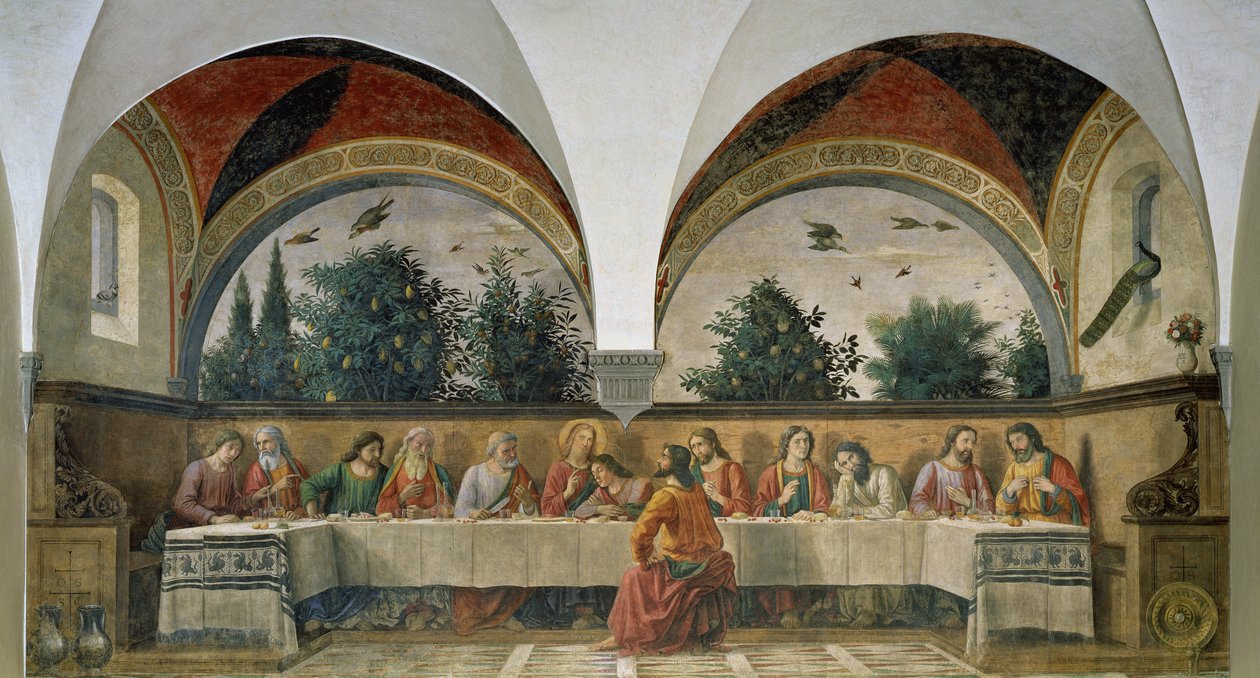 Den sista måltiden, 1480 av Domenico Ghirlandaio