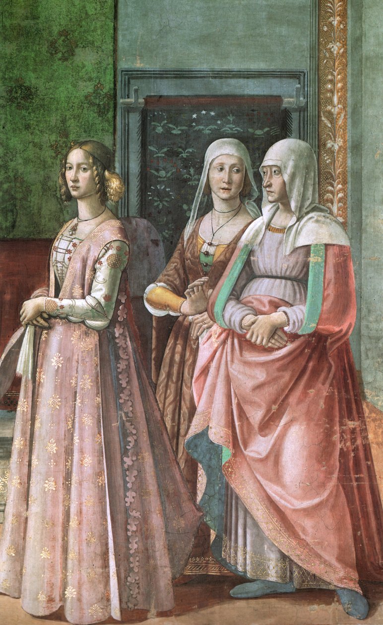 cappella torrabuoni fresker i Florens av Domenico Ghirlandaio
