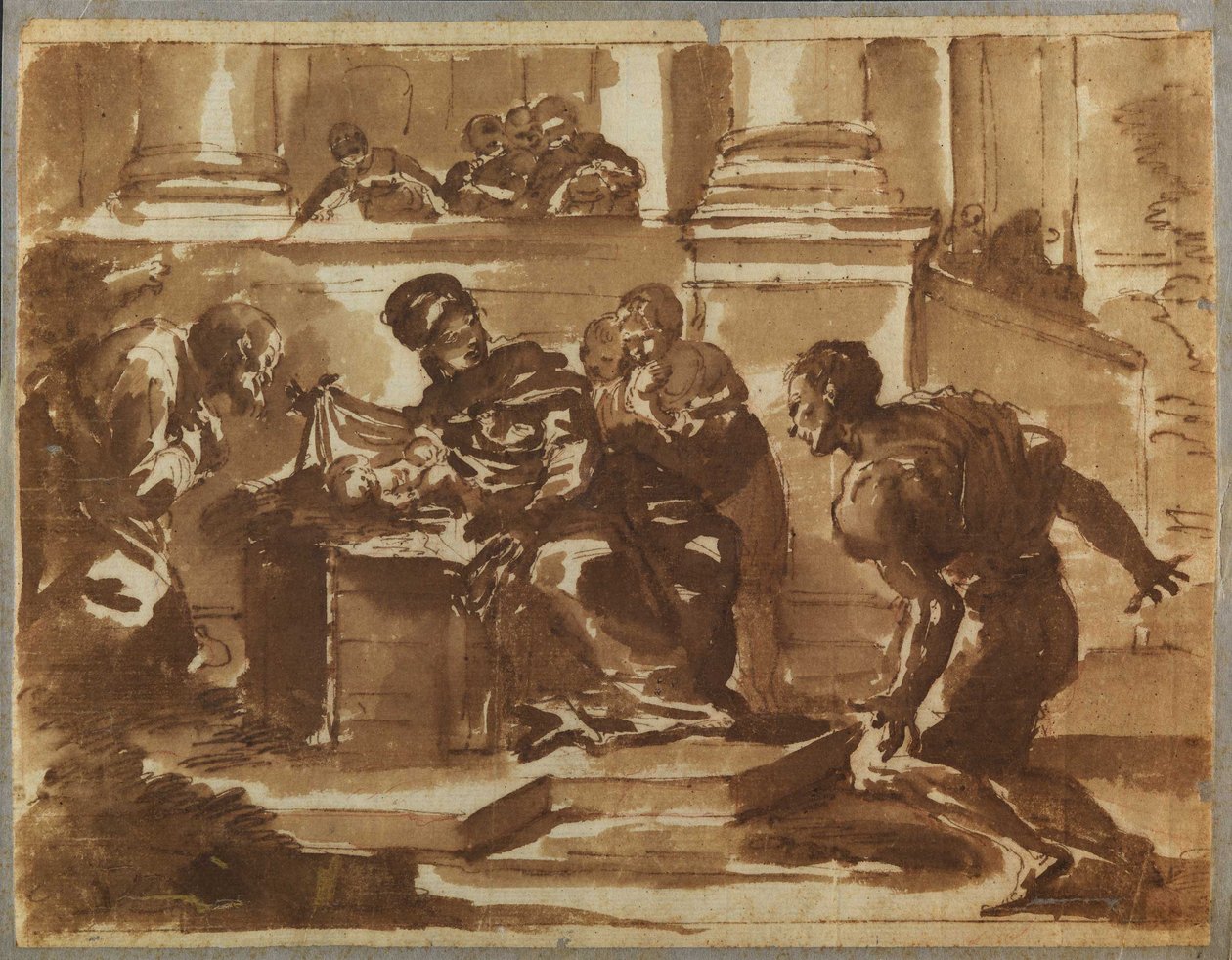 Adoration of the shepherds av Domenico Maria Canuti