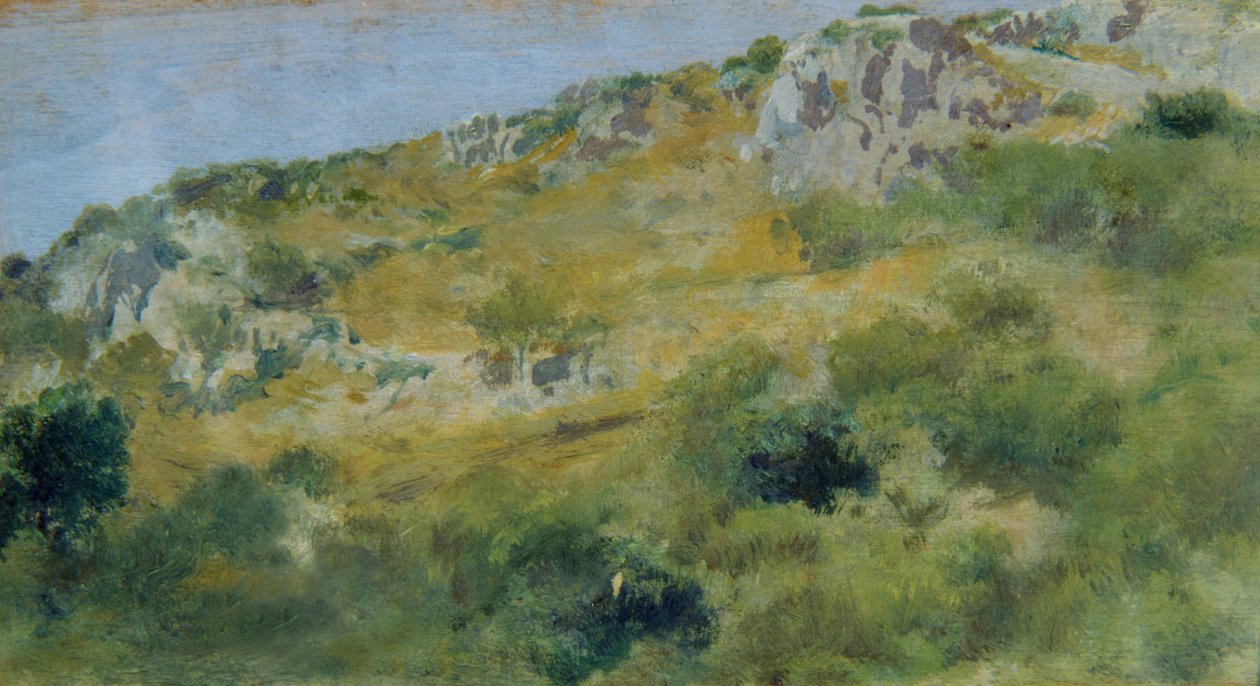 Sorrento Landscape (olja på trä) av Domenico Morelli
