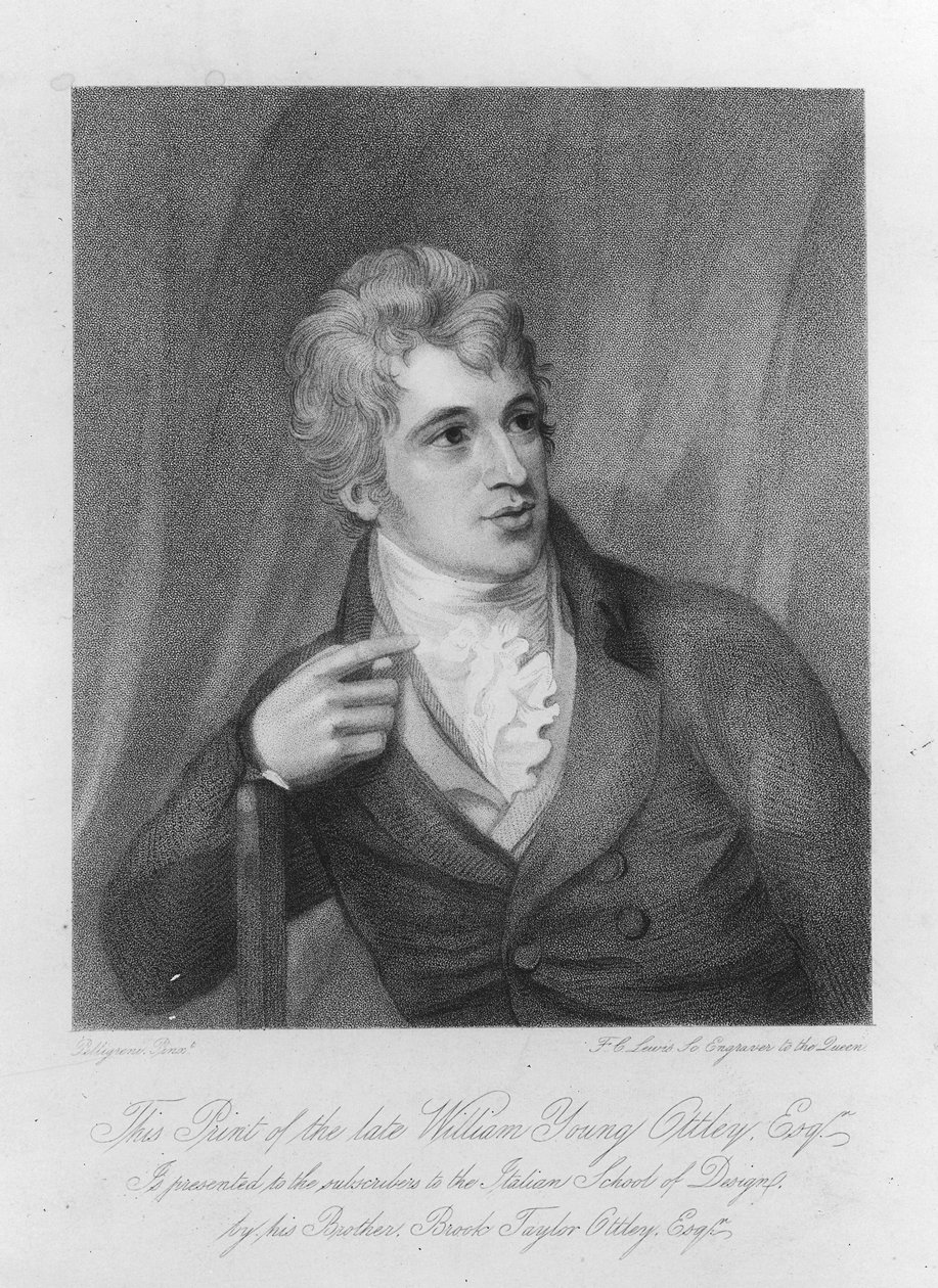 William Young Ottley, graverad av Frederick Christian Lewis, c.1836 av Domenico Pellegrini