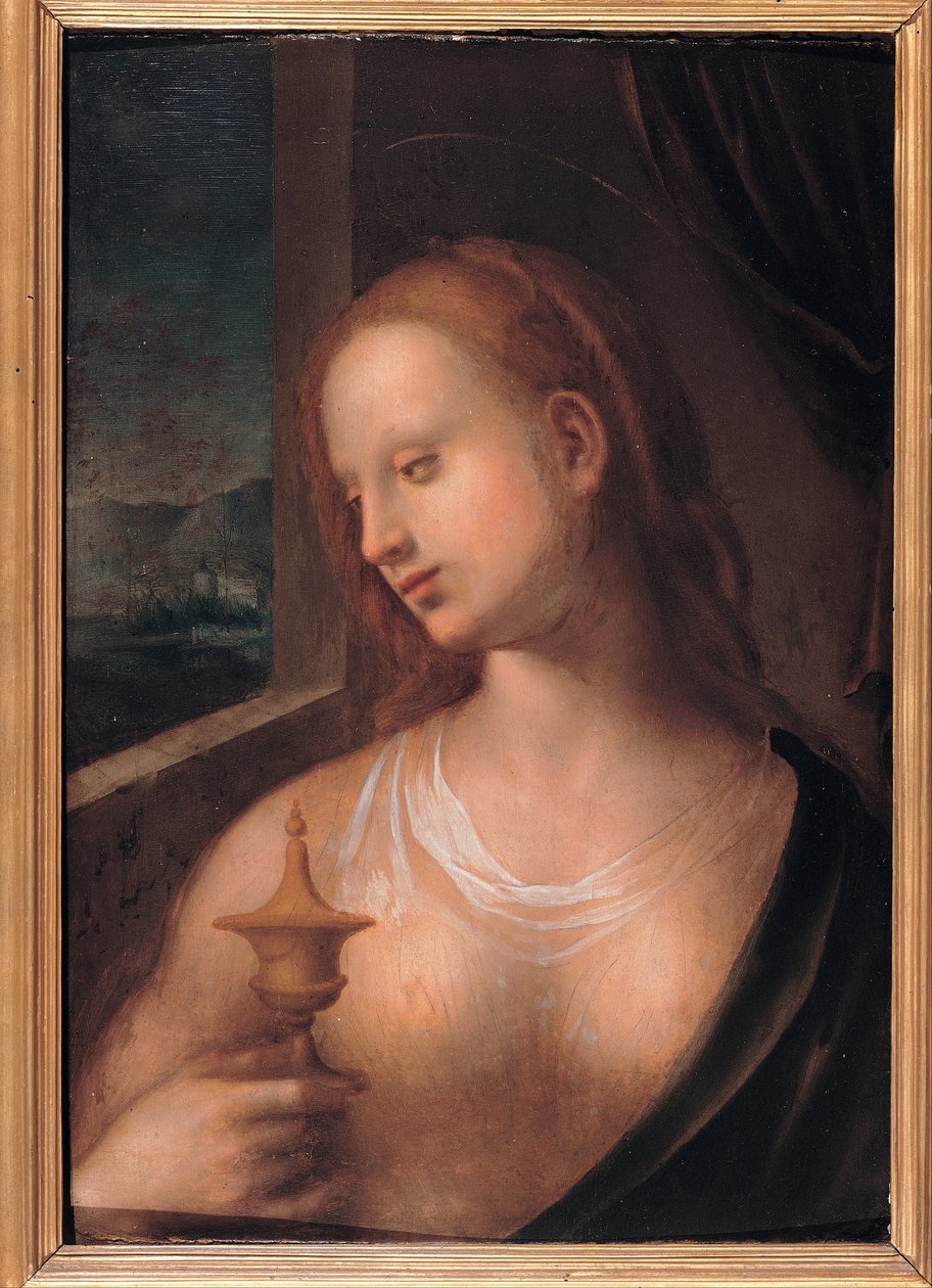 Magdalena med burken med salva av Domenico Puligo