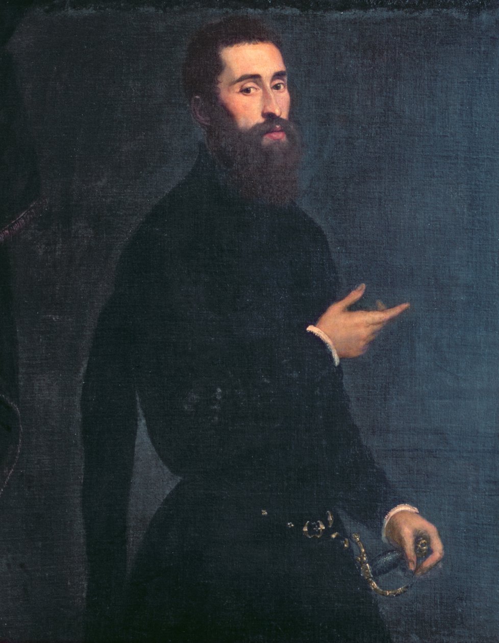 Porträtt av en man av Domenico Robusti Tintoretto