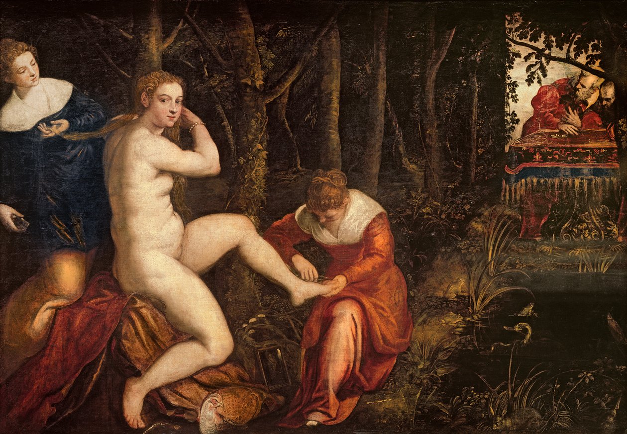 Susanna och de äldre av Domenico Robusti Tintoretto