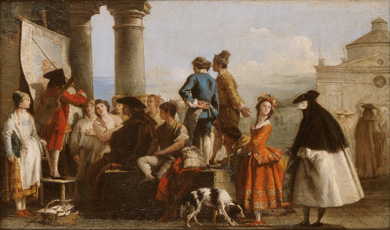 Berättaren av Domenico Tiepolo