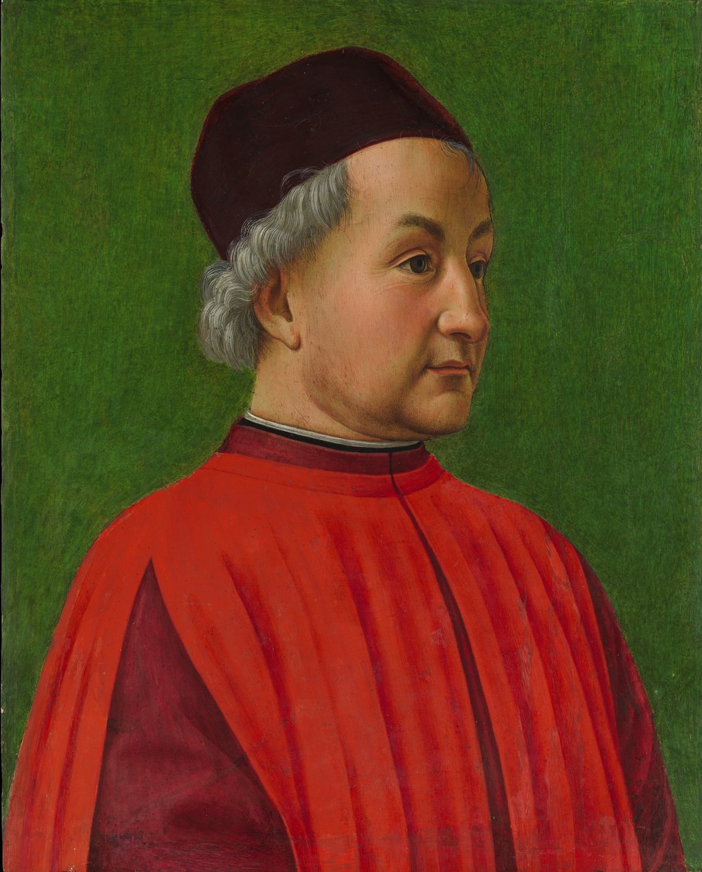 Porträtt av en man (tempera på trä) av Domenico Ghirlandaio