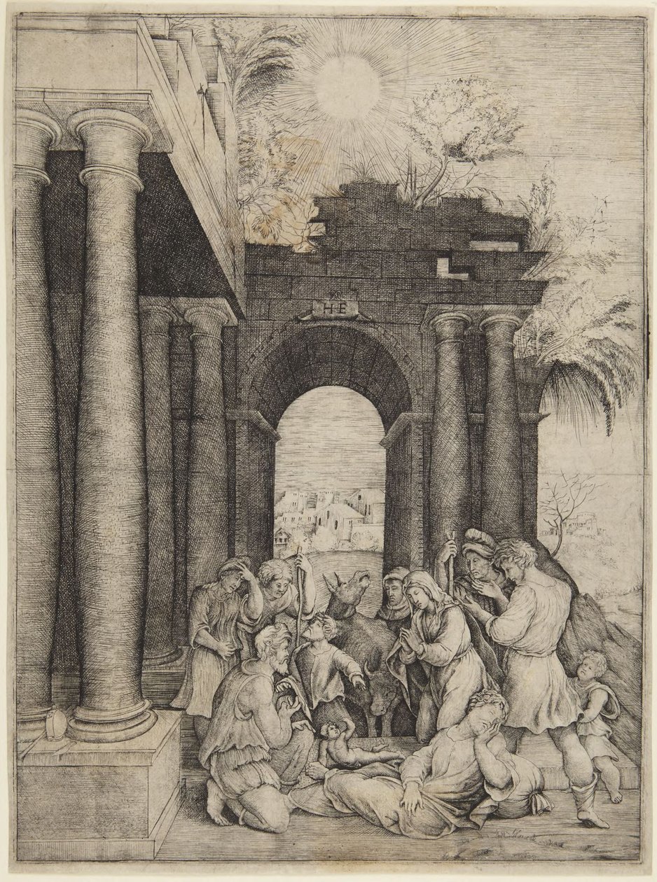 Herdarnas tillbedjan av Domenico Beccafumi