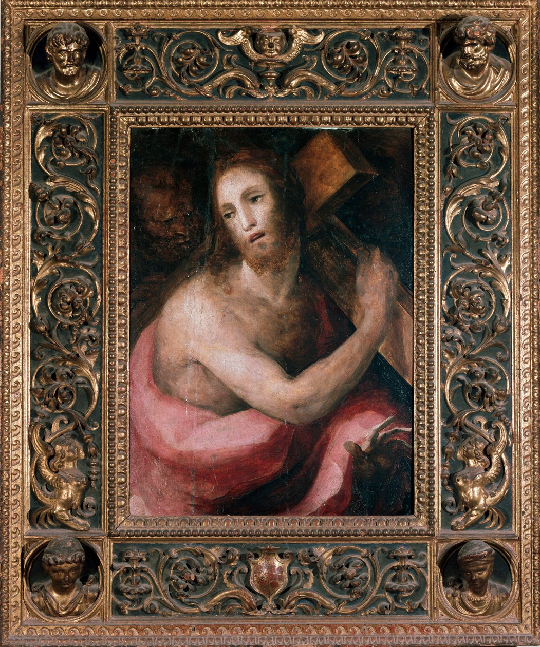 Ecce gay. Kristus bär korset. Målning av Domenico Beccafumi (1486-1551), cirka 1540. Dryck. Mått: 75x75cm. Siena (Siena), Museum of the Metropolitan Opera av Domenico Beccafumi