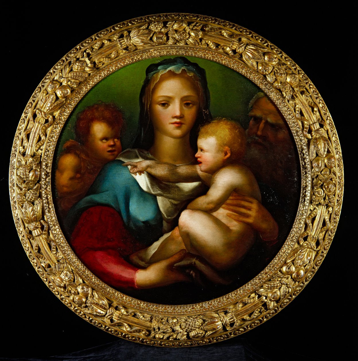 Helig familj med St. John av Domenico Beccafumi