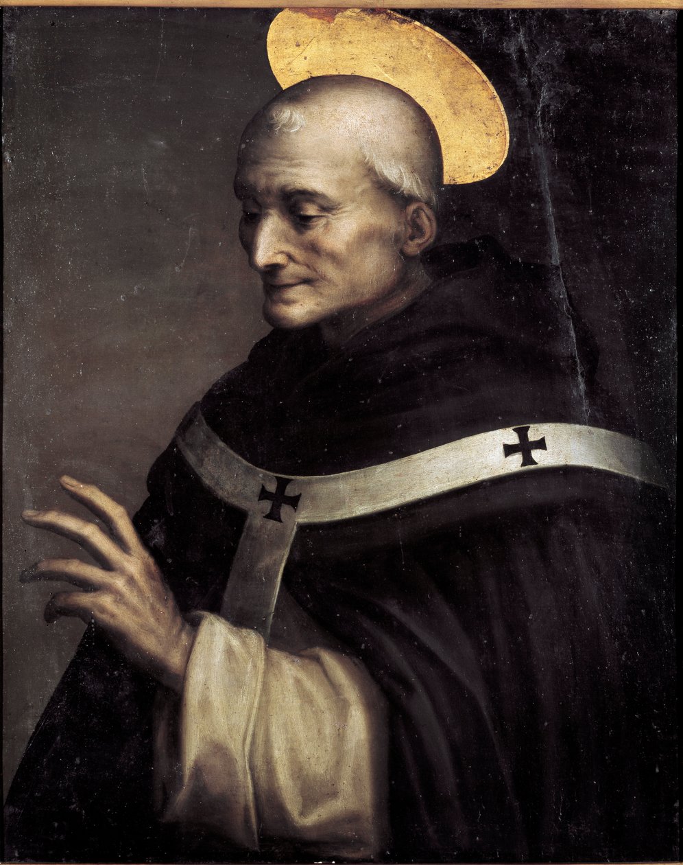 Sankt Antonius benissant (sankt Antonius av Padua). Målning av Domenico Beccafumi (1486-1551) av Domenico Beccafumi
