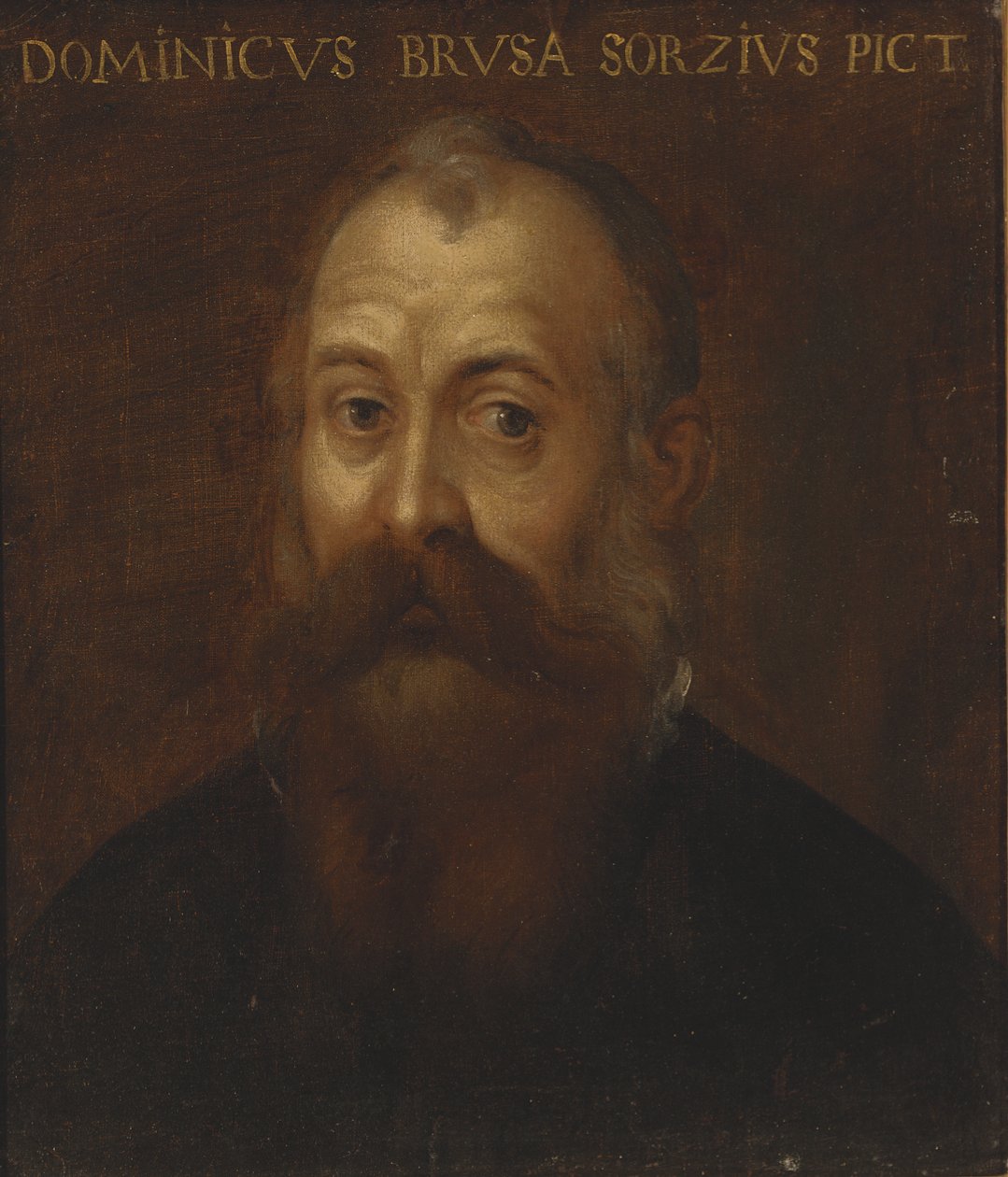 Porträtt av konstnären av Domenico Brusasorci