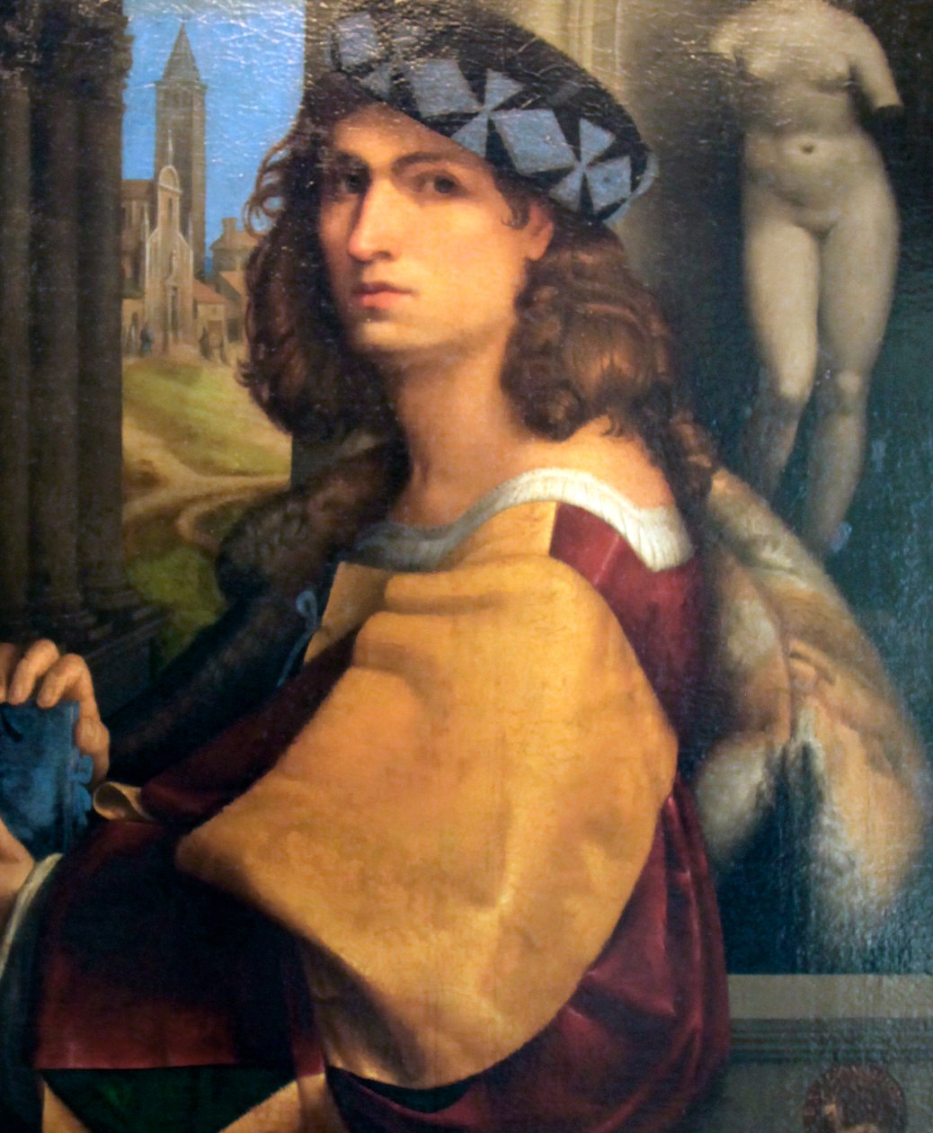 "Porträtt av en man, självporträtt", 1512 av Domenico Capriolo