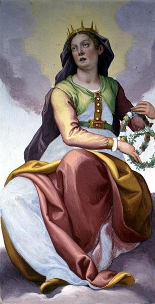 Allegorin om trohet (fresk) av Domenico Cresti Passignano