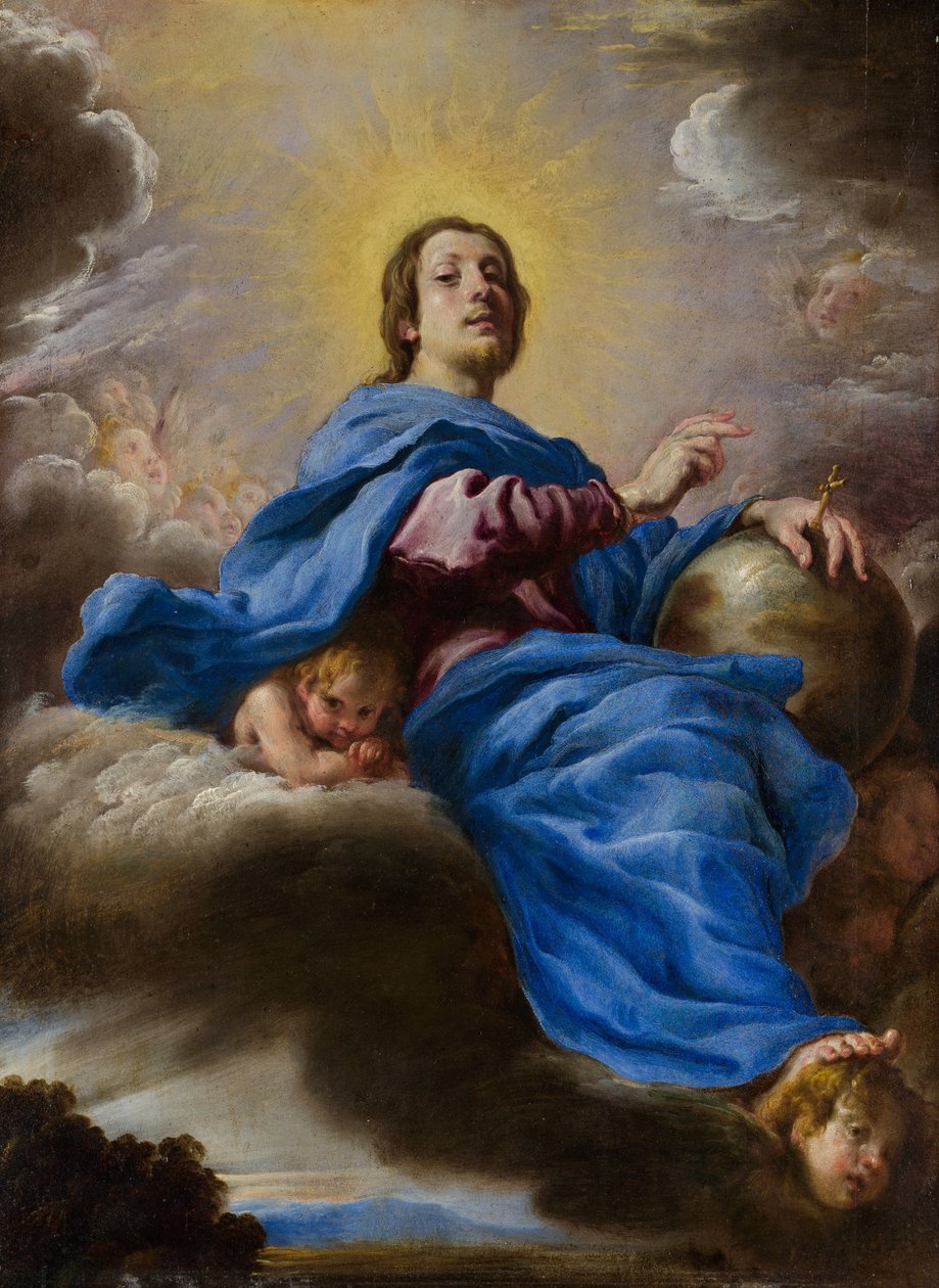 Världens frälsare, ca. 1622-23. av Domenico Fetti or Feti