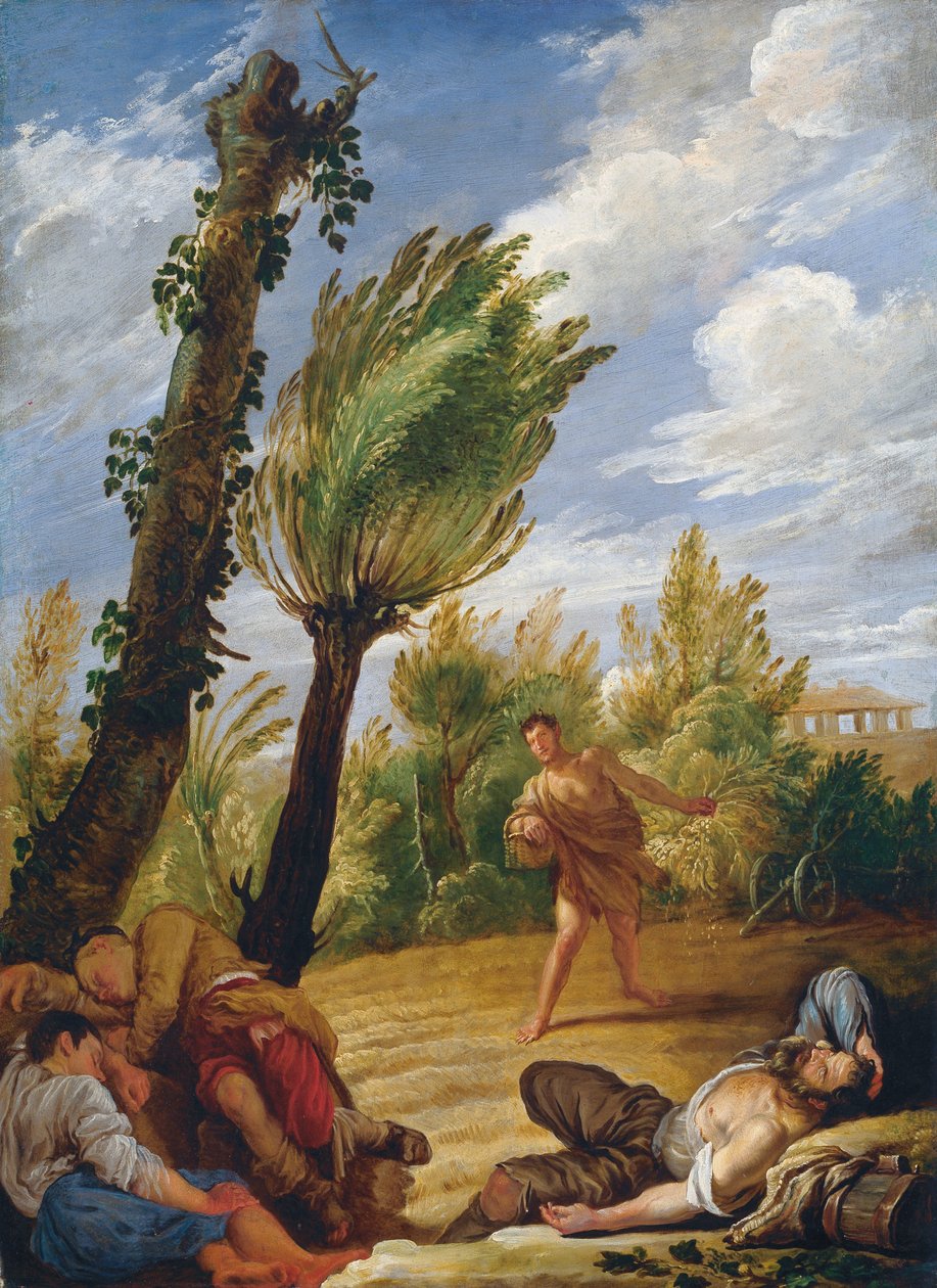 Liknelsen om vetet och ogräset, 1620-talet. av Domenico Fetti